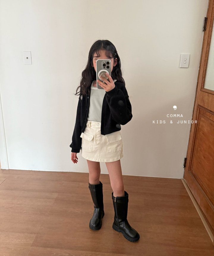 Comma - Korean Children Fashion - #stylishchildhood - Square Rib Tee - 9