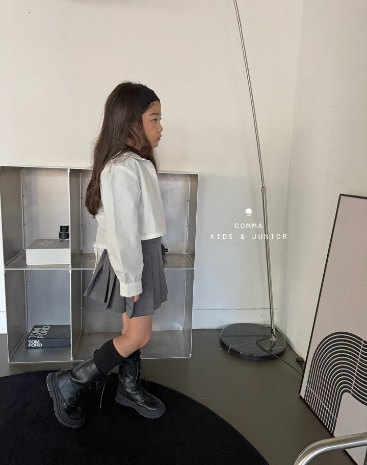Comma - Korean Children Fashion - #todddlerfashion - Crop Shirt - 5