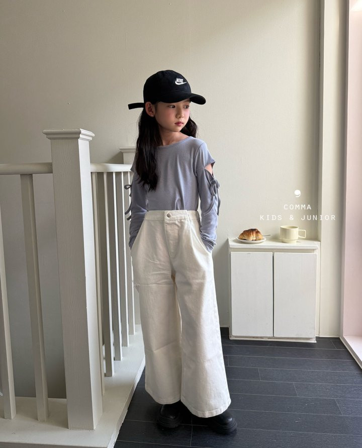 Comma - Korean Children Fashion - #todddlerfashion - Slit Pants - 6