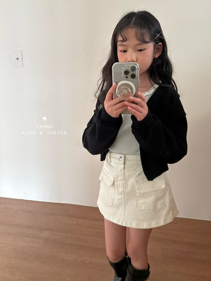 Comma - Korean Children Fashion - #toddlerclothing - Square Rib Tee - 8