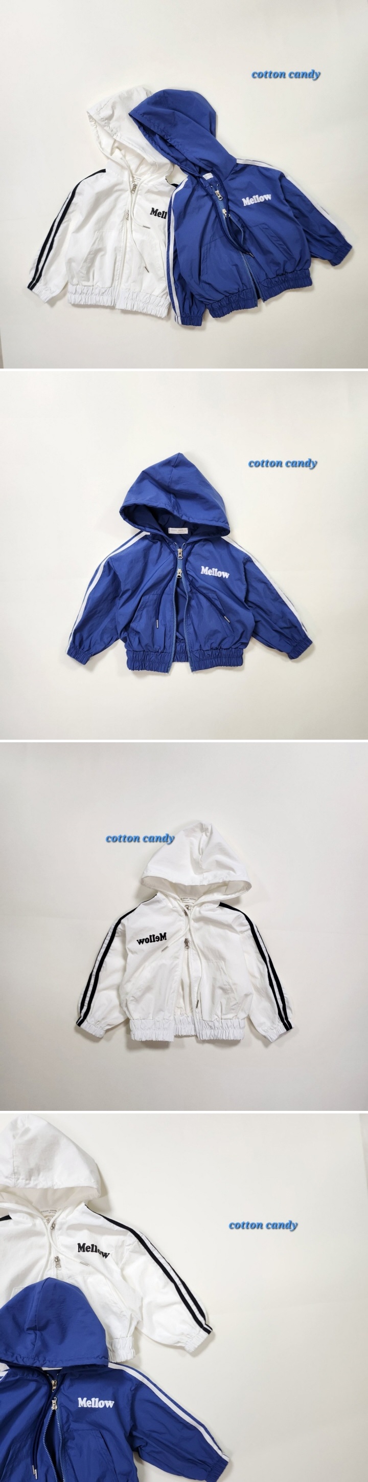 Cotton Candy - Korean Children Fashion - #designkidswear - Mellow Hooded Zip-up Jacket