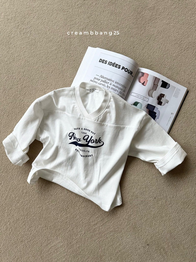 Cream Bbang - Korean Children Fashion - #Kfashion4kids - V Neck Slit Tee - 12