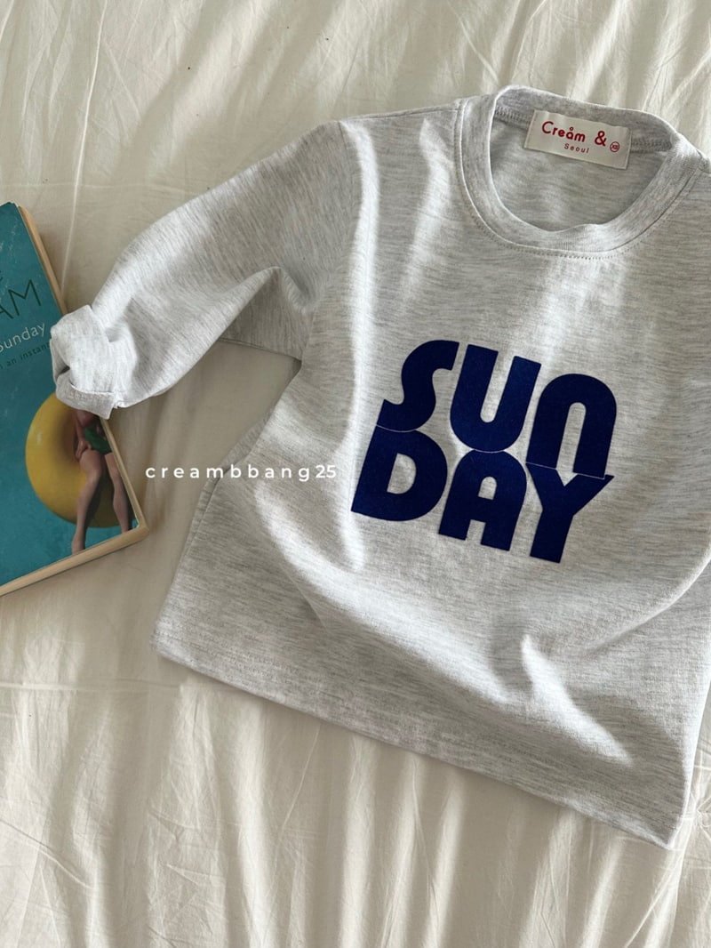 Cream Bbang - Korean Children Fashion - #Kfashion4kids - Sunday Single Tee - 5