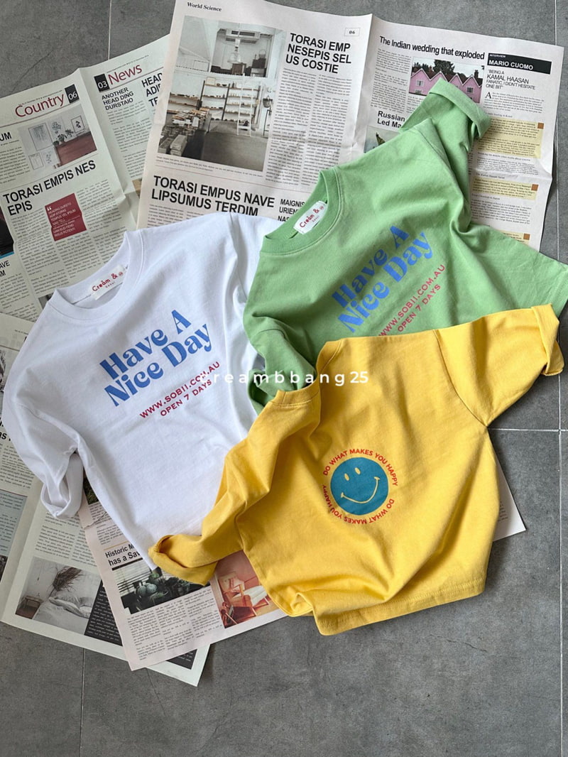 Cream Bbang - Korean Children Fashion - #Kfashion4kids - Nice Day Single Tee - 10