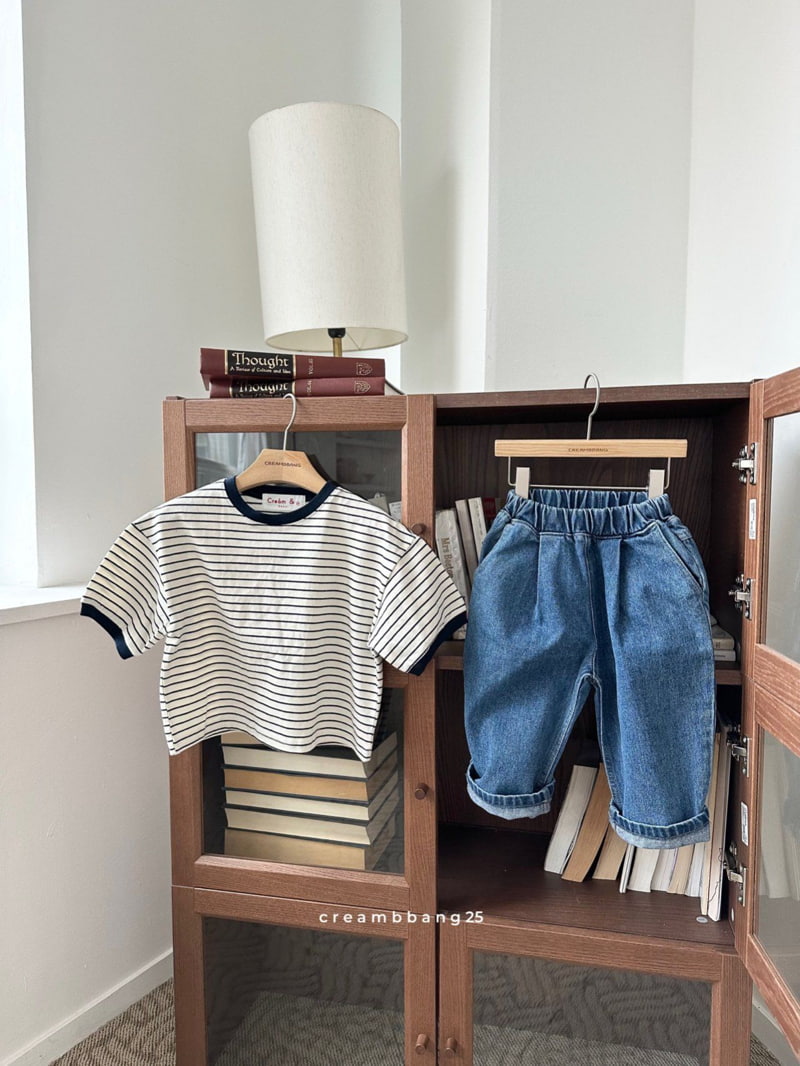 Cream Bbang - Korean Children Fashion - #Kfashion4kids - Banding Colored Stripe Tee - 7