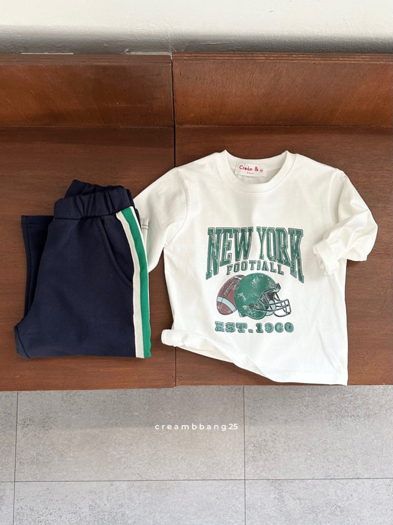 Cream Bbang - Korean Children Fashion - #kidzfashiontrend - Football Single Tee - 4
