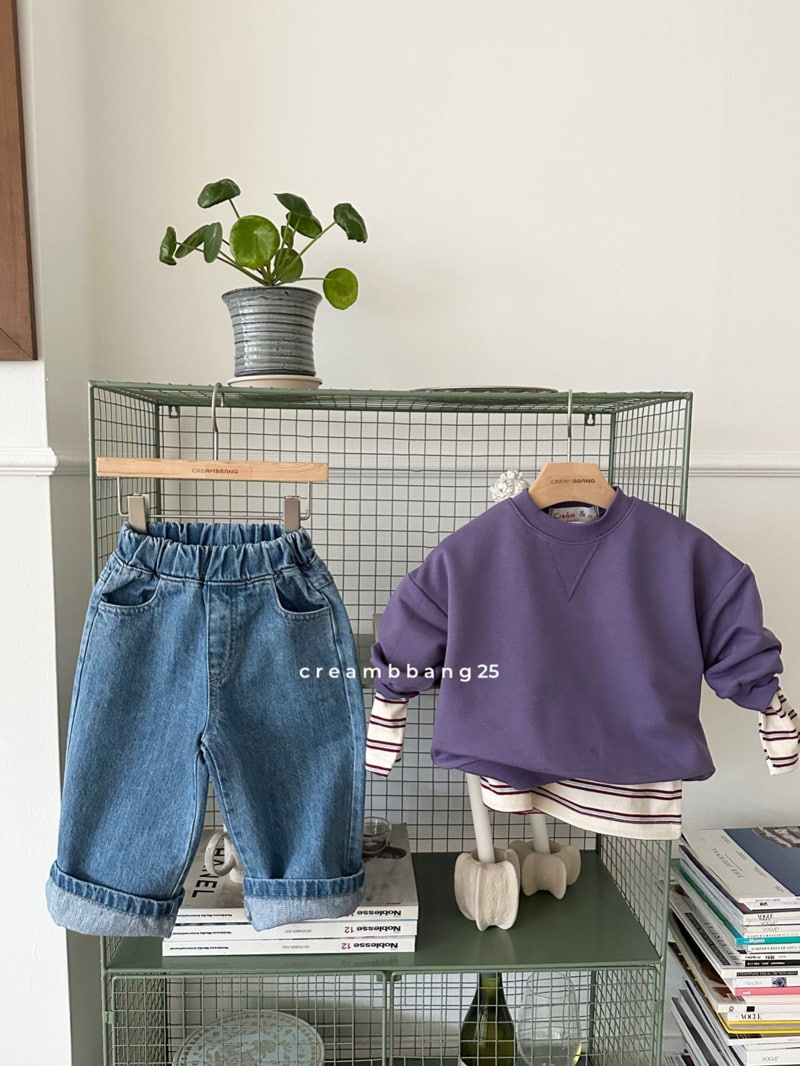 Cream Bbang - Korean Children Fashion - #childofig - Smile Sweatshirts - 6