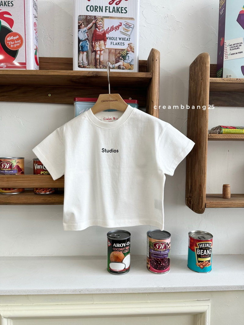 Cream Bbang - Korean Children Fashion - #childofig - Studio Short Sleeved Tee - 8
