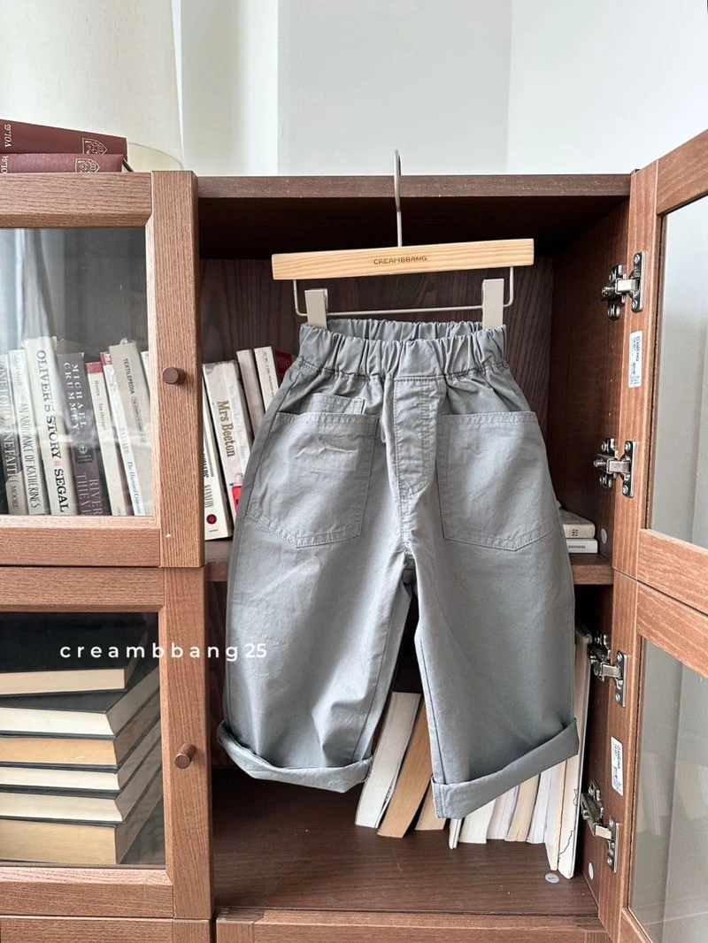 Cream Bbang - Korean Children Fashion - #childofig - Point Pocket Cotton Pants - 3