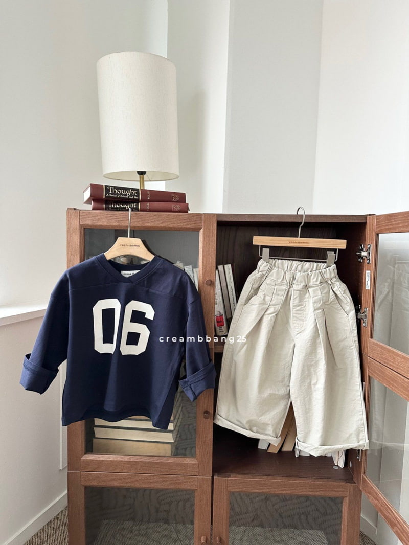 Cream Bbang - Korean Children Fashion - #childrensboutique - V Neck Slit Tee - 5