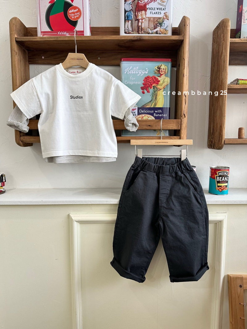 Cream Bbang - Korean Children Fashion - #childrensboutique - Studio Short Sleeved Tee - 10