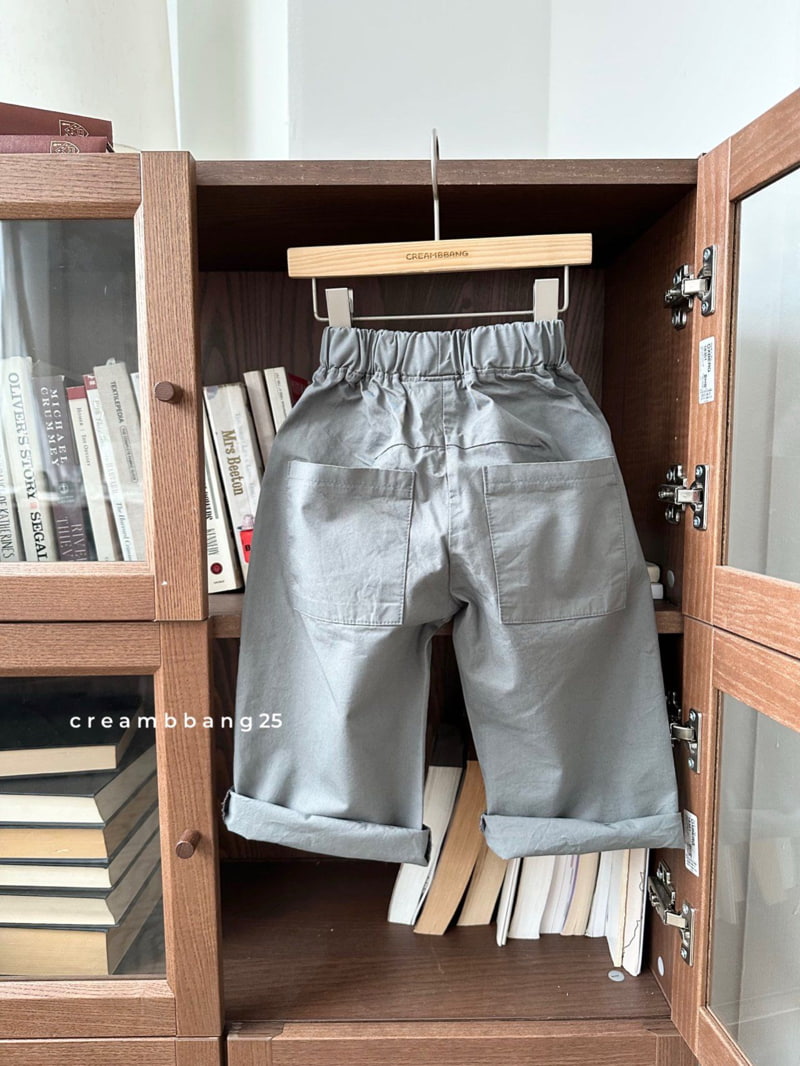 Cream Bbang - Korean Children Fashion - #childofig - Point Pocket Cotton Pants - 4