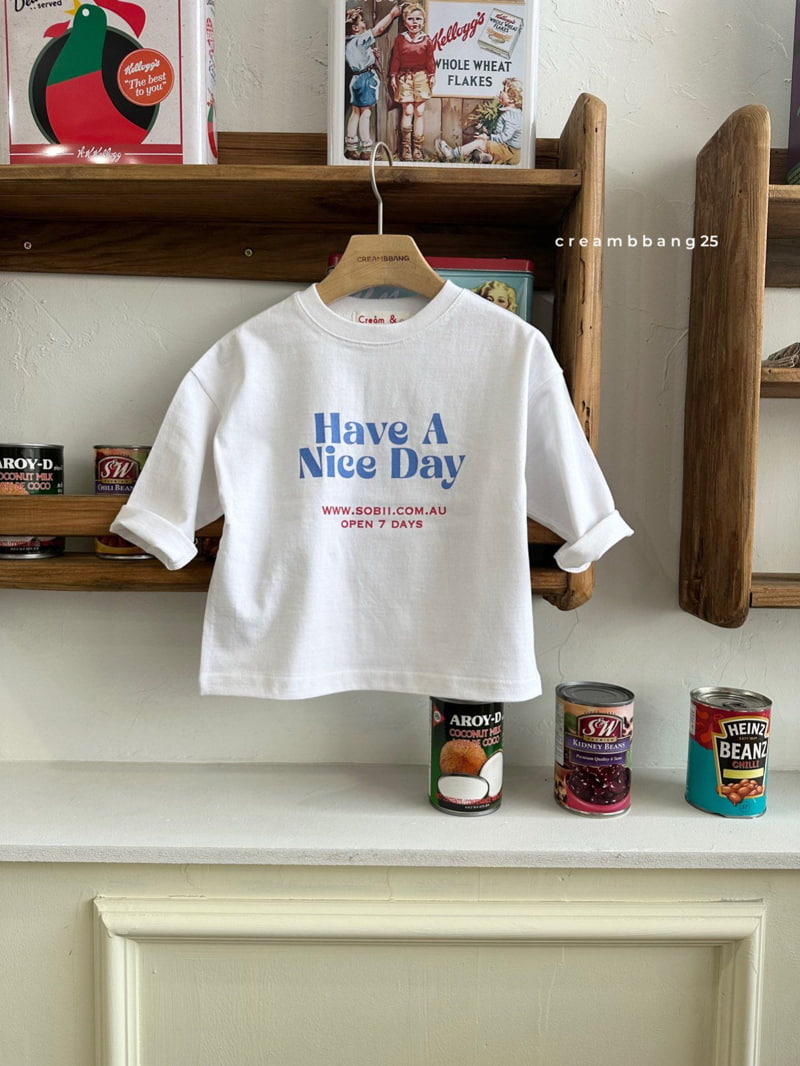 Cream Bbang - Korean Children Fashion - #childrensboutique - Nice Day Single Tee - 3