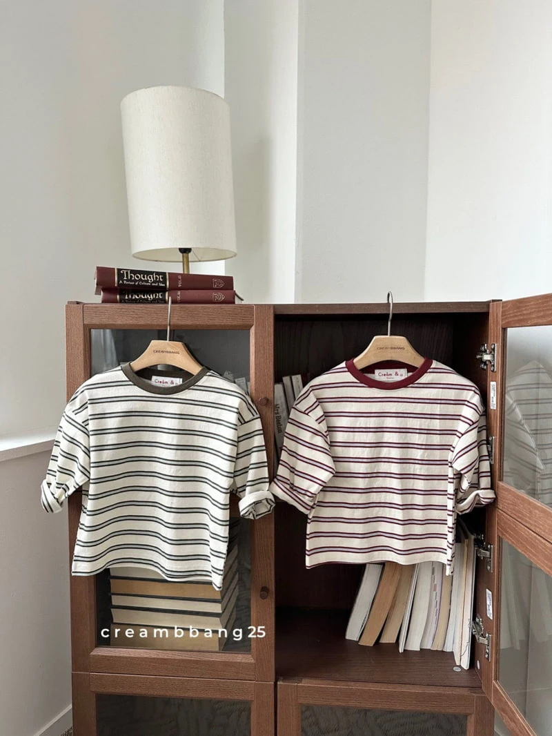 Cream Bbang - Korean Children Fashion - #designkidswear - Classic Stripe Tee - 9