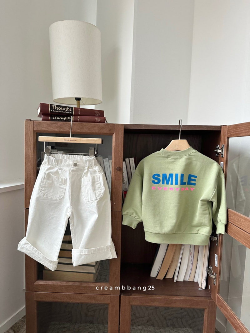 Cream Bbang - Korean Children Fashion - #designkidswear - Smile Sweatshirts - 8