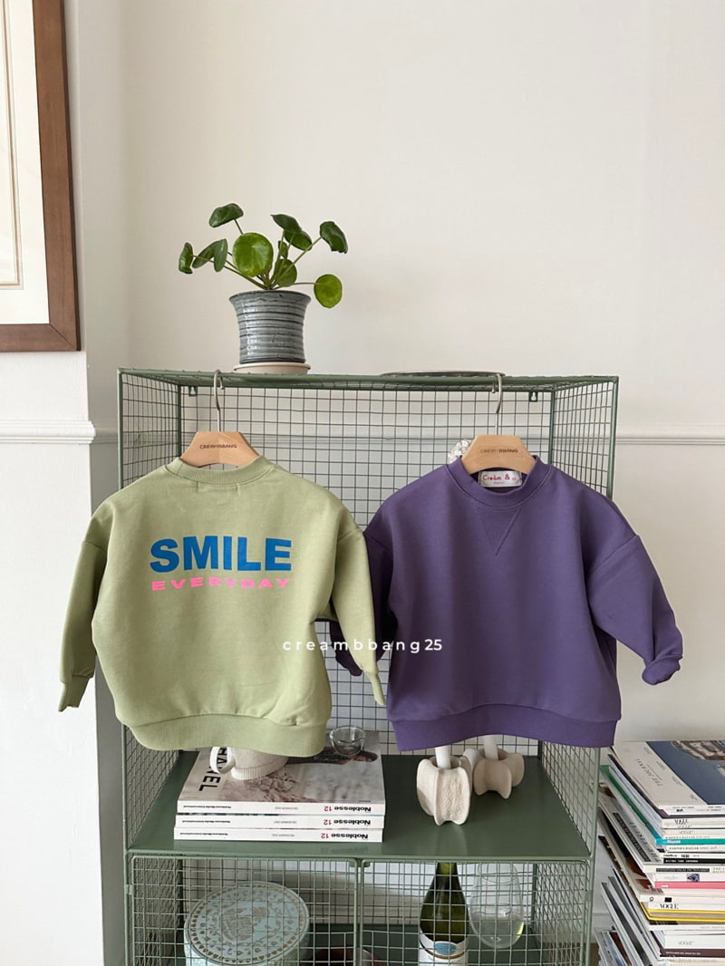 Cream Bbang - Korean Children Fashion - #discoveringself - Smile Sweatshirts - 9