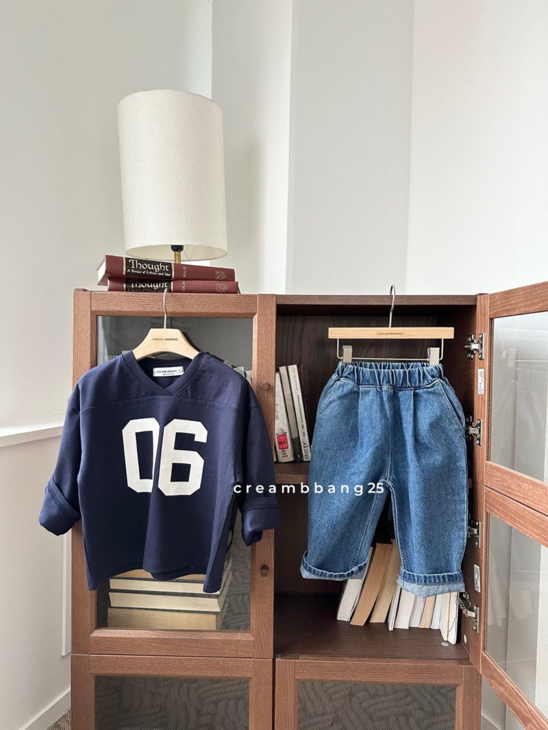 Cream Bbang - Korean Children Fashion - #discoveringself - V Neck Slit Tee - 7