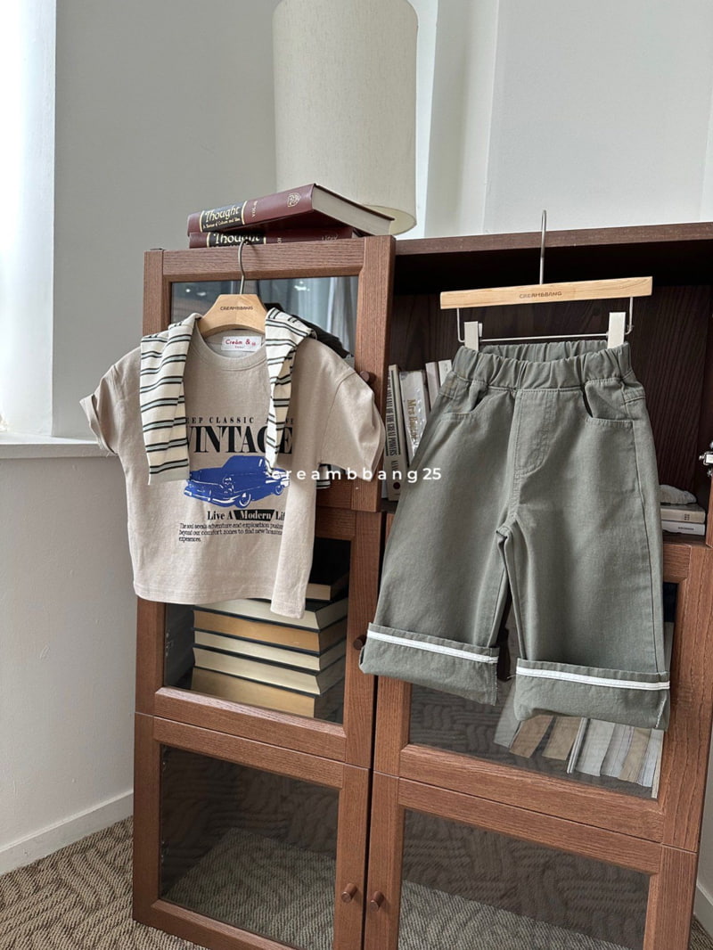 Cream Bbang - Korean Children Fashion - #discoveringself - Vintage Short Sleeved Tee - 6