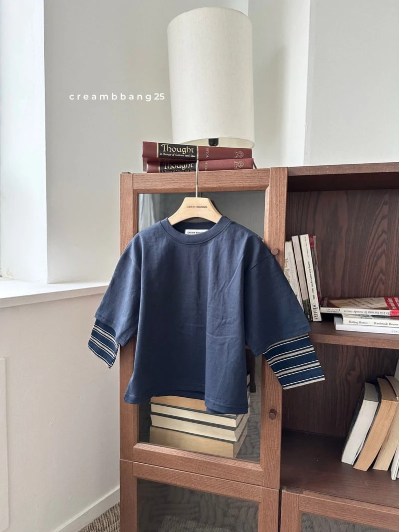 Cream Bbang - Korean Children Fashion - #designkidswear - Layered Boxy Tee - 4