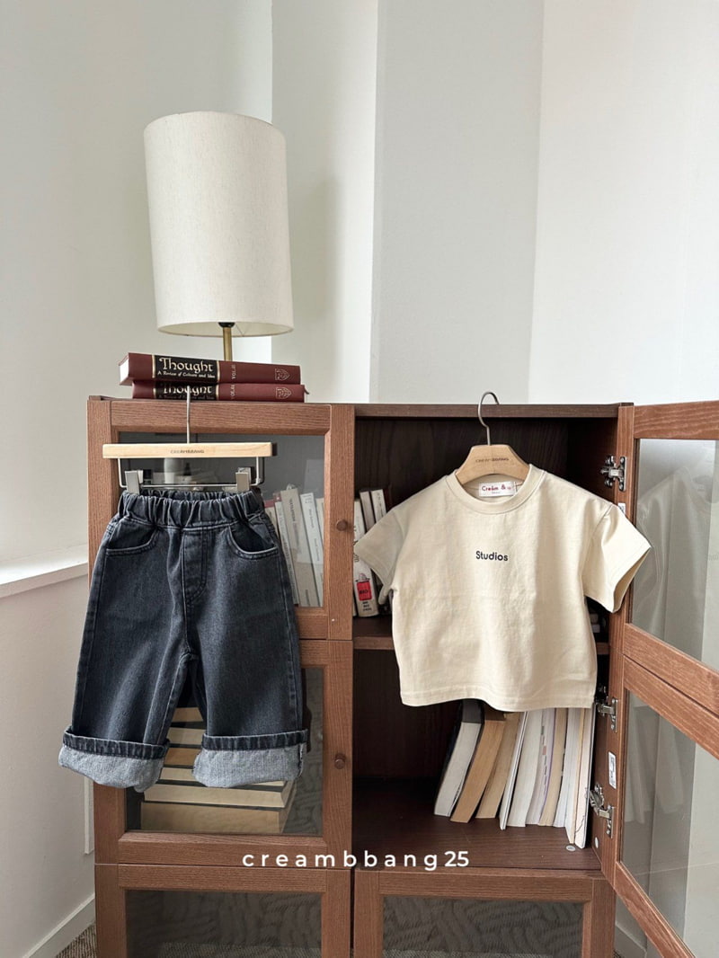Cream Bbang - Korean Children Fashion - #discoveringself - Studio Short Sleeved Tee - 12