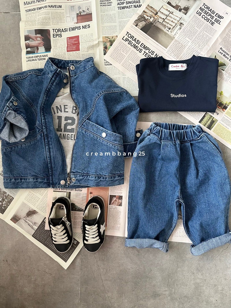 Cream Bbang - Korean Children Fashion - #discoveringself - 12 Graphic Stripe Tee - 9