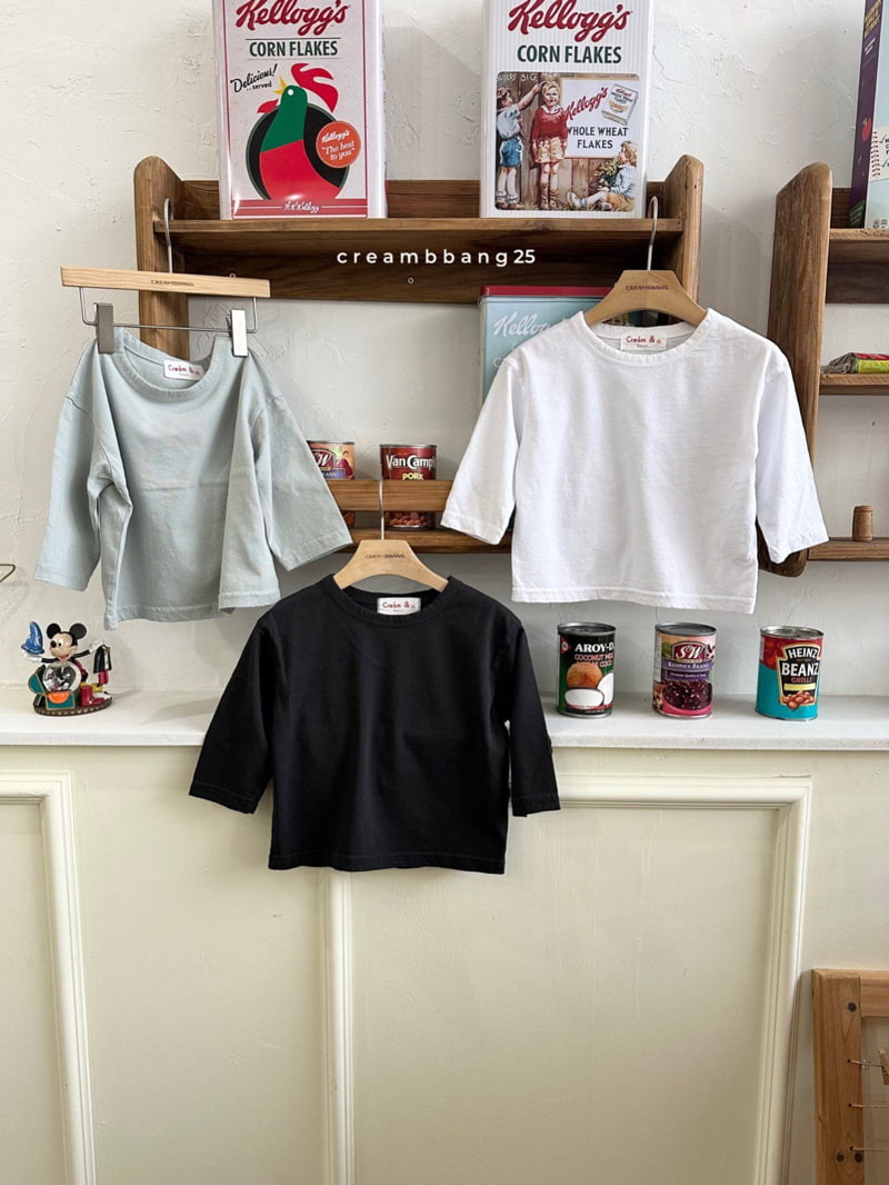Cream Bbang - Korean Children Fashion - #discoveringself - Bio Washing Tee