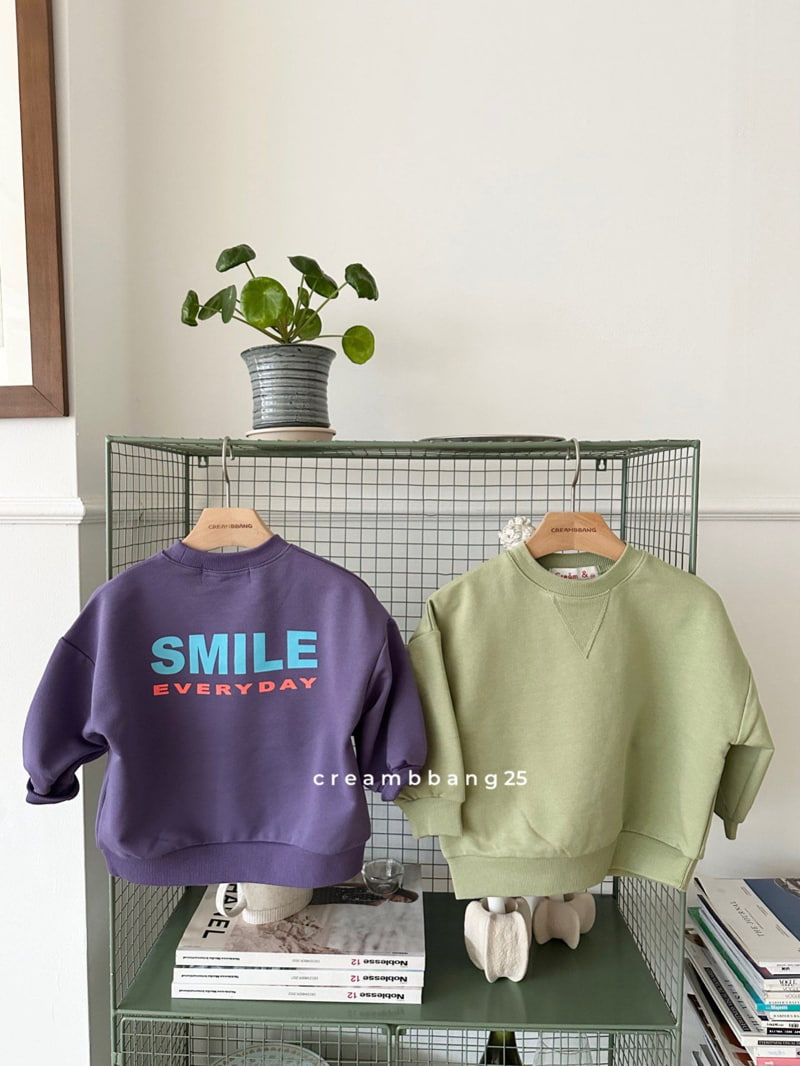 Cream Bbang - Korean Children Fashion - #fashionkids - Smile Sweatshirts - 10