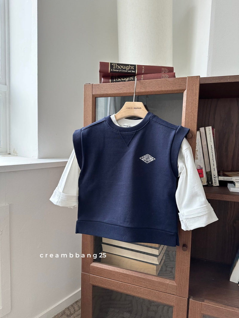 Cream Bbang - Korean Children Fashion - #fashionkids - Bio Cotton Vest - 5