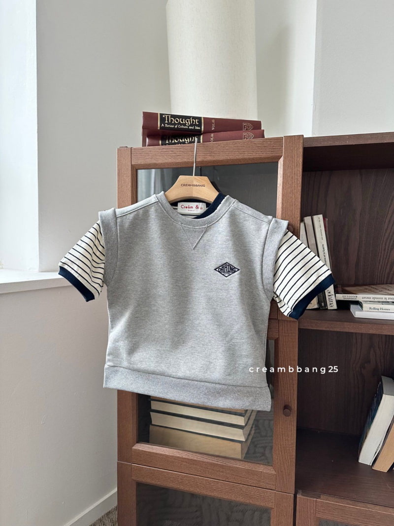 Cream Bbang - Korean Children Fashion - #kidsshorts - Bio Cotton Vest - 6