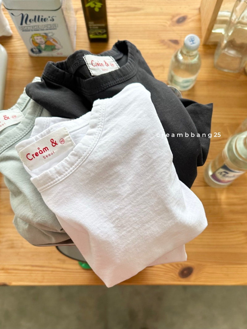 Cream Bbang - Korean Children Fashion - #kidsshorts - Bio Washing Tee - 3