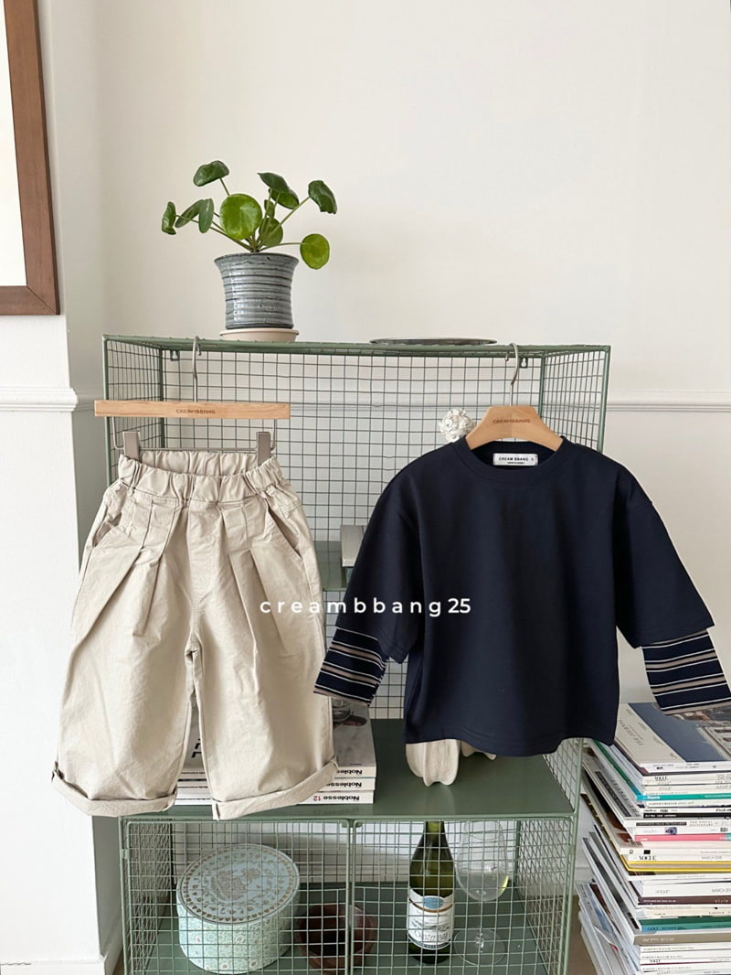Cream Bbang - Korean Children Fashion - #kidsstore - Layered Boxy Tee - 7