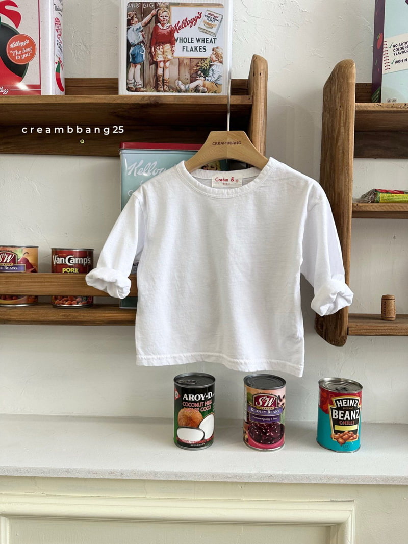 Cream Bbang - Korean Children Fashion - #kidsshorts - Bio Washing Tee - 4