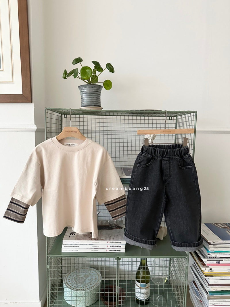 Cream Bbang - Korean Children Fashion - #kidzfashiontrend - Layered Boxy Tee - 8
