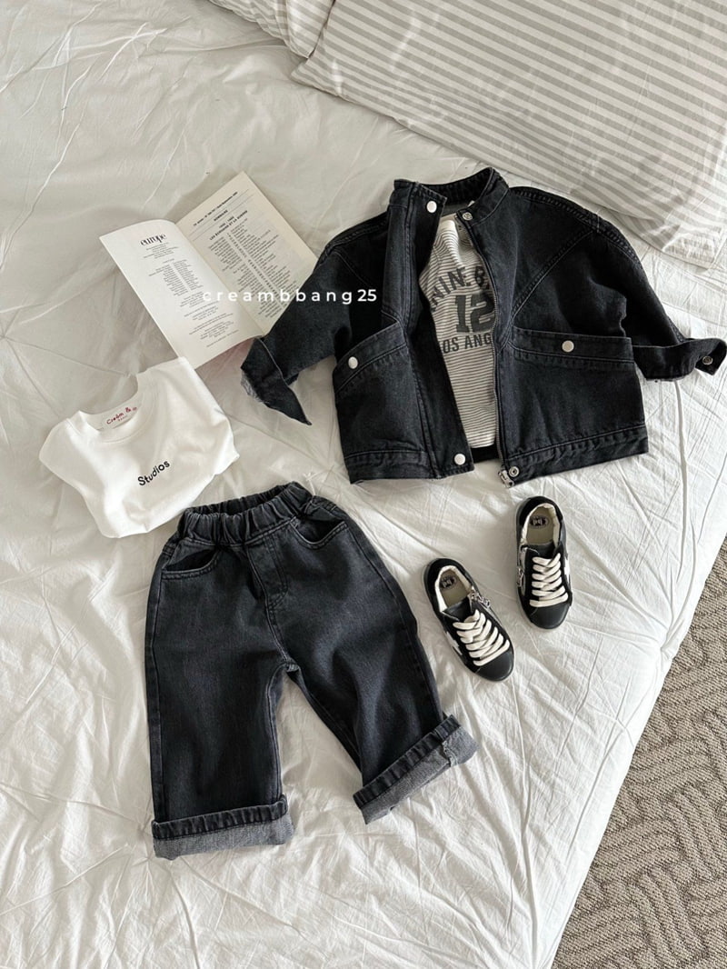 Cream Bbang - Korean Children Fashion - #littlefashionista - Spring Classic Denim Pants - 11