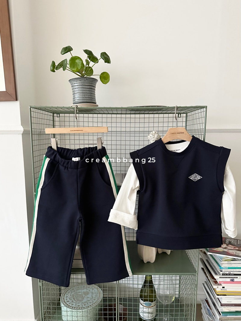 Cream Bbang - Korean Children Fashion - #littlefashionista - Bio Cotton Vest - 10