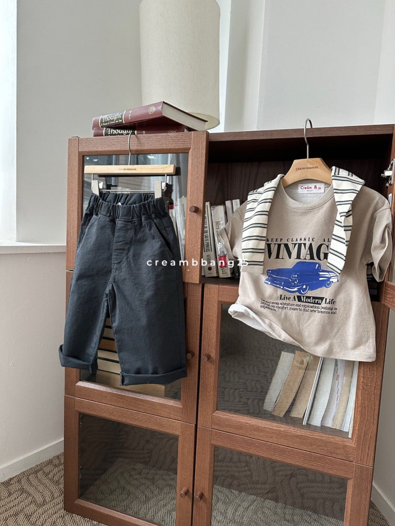 Cream Bbang - Korean Children Fashion - #littlefashionista - Basic Span Slim Pants - 6