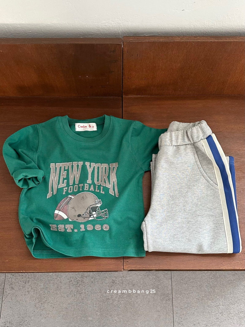 Cream Bbang - Korean Children Fashion - #littlefashionista - Football Single Tee - 5