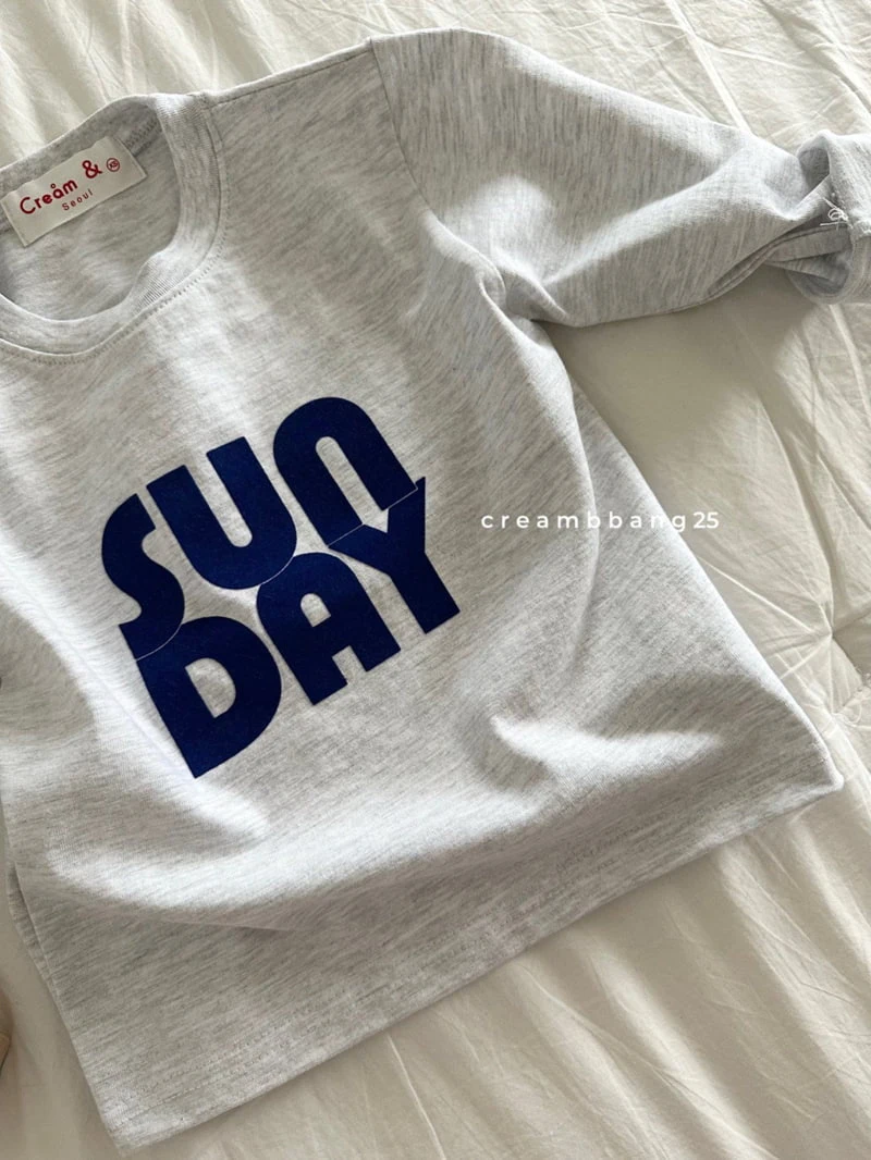 Cream Bbang - Korean Children Fashion - #magicofchildhood - Sunday Single Tee - 7