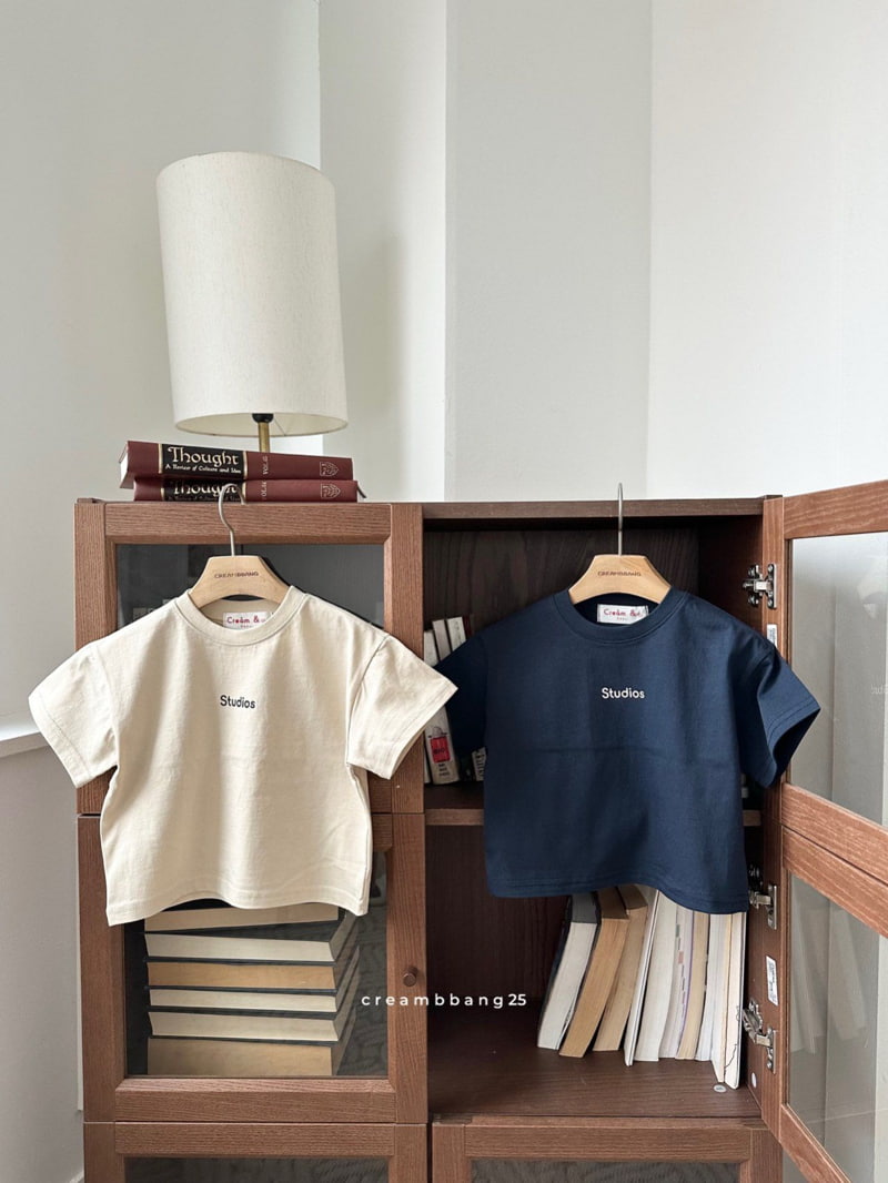 Cream Bbang - Korean Children Fashion - #magicofchildhood - Studio Short Sleeved Tee - 5
