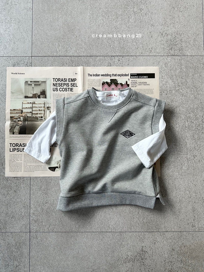 Cream Bbang - Korean Children Fashion - #magicofchildhood - Bio Cotton Vest - 11