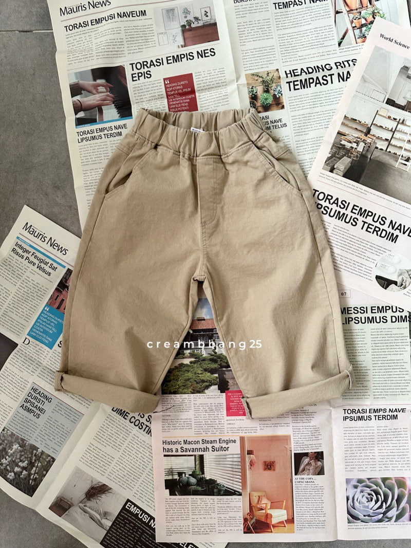 Cream Bbang - Korean Children Fashion - #magicofchildhood - Basic Span Slim Pants - 7