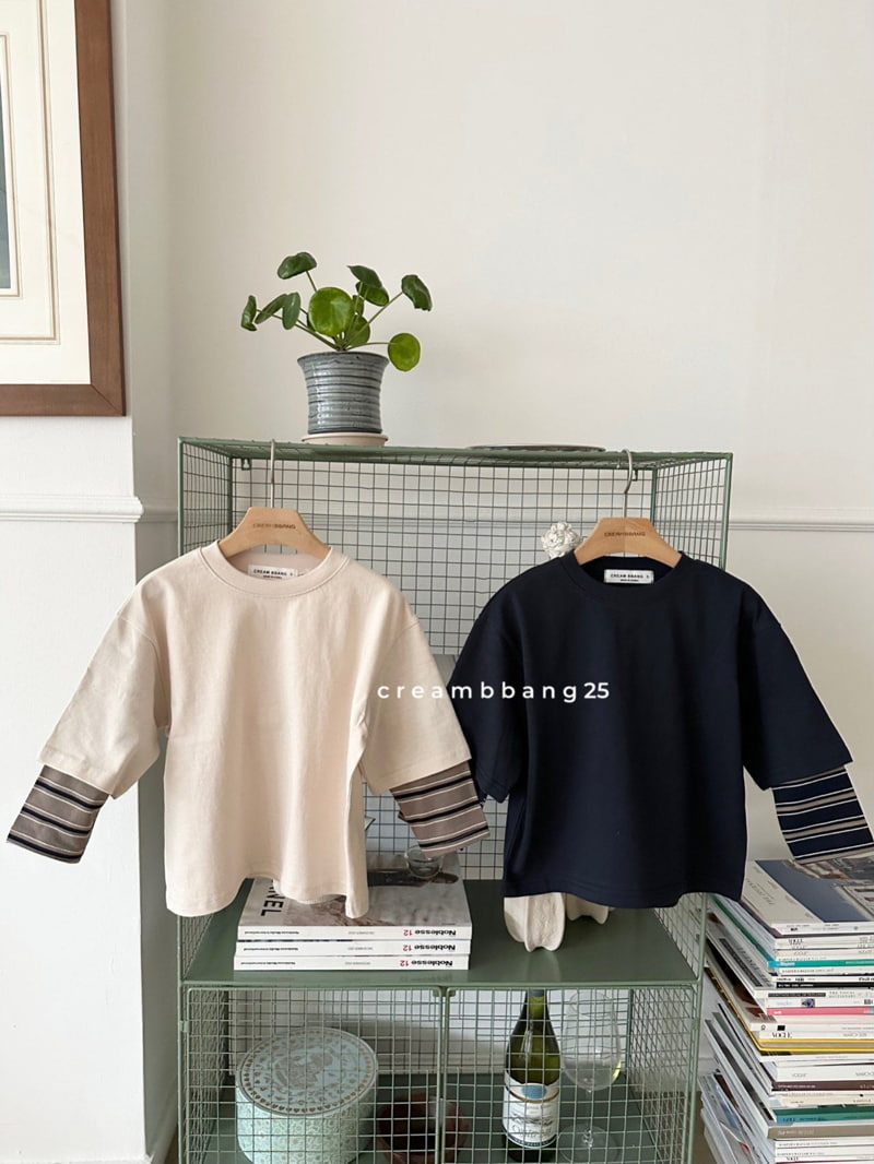 Cream Bbang - Korean Children Fashion - #minifashionista - Layered Boxy Tee - 12