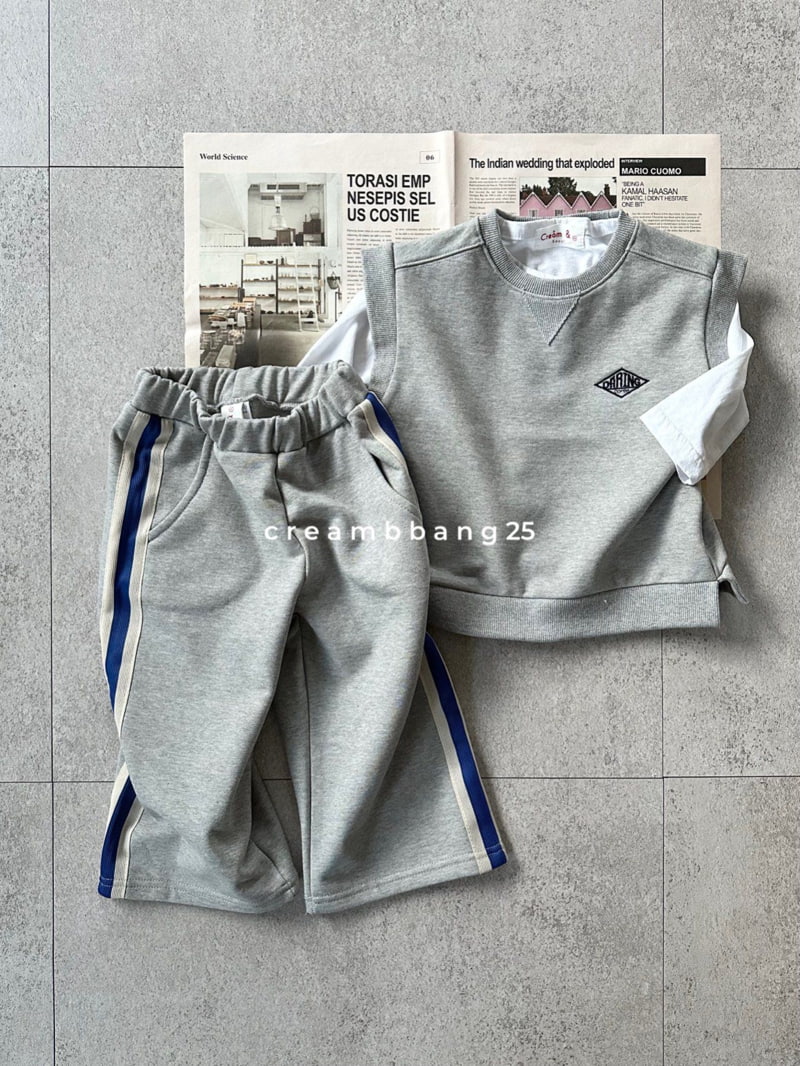 Cream Bbang - Korean Children Fashion - #minifashionista - Bio Cotton Vest - 12