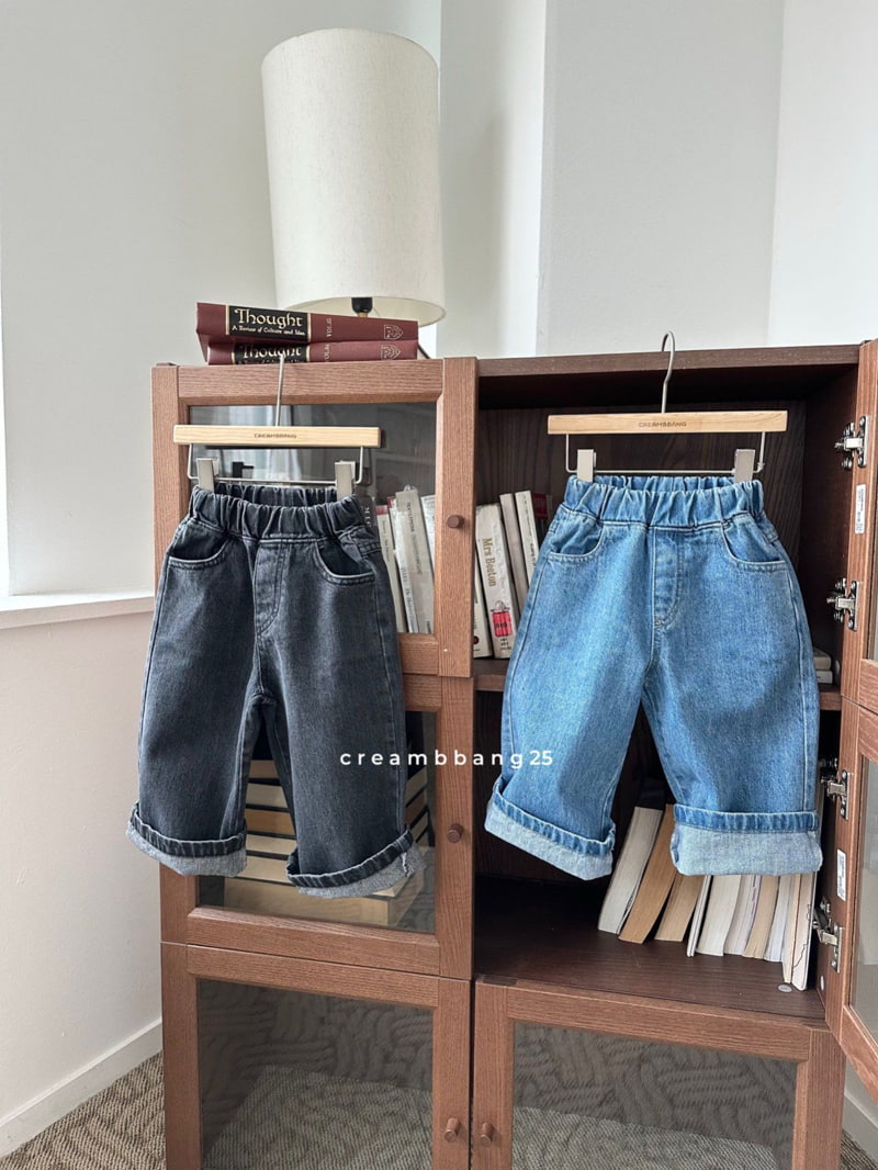 Cream Bbang - Korean Children Fashion - #stylishchildhood - Spring Classic Denim Pants