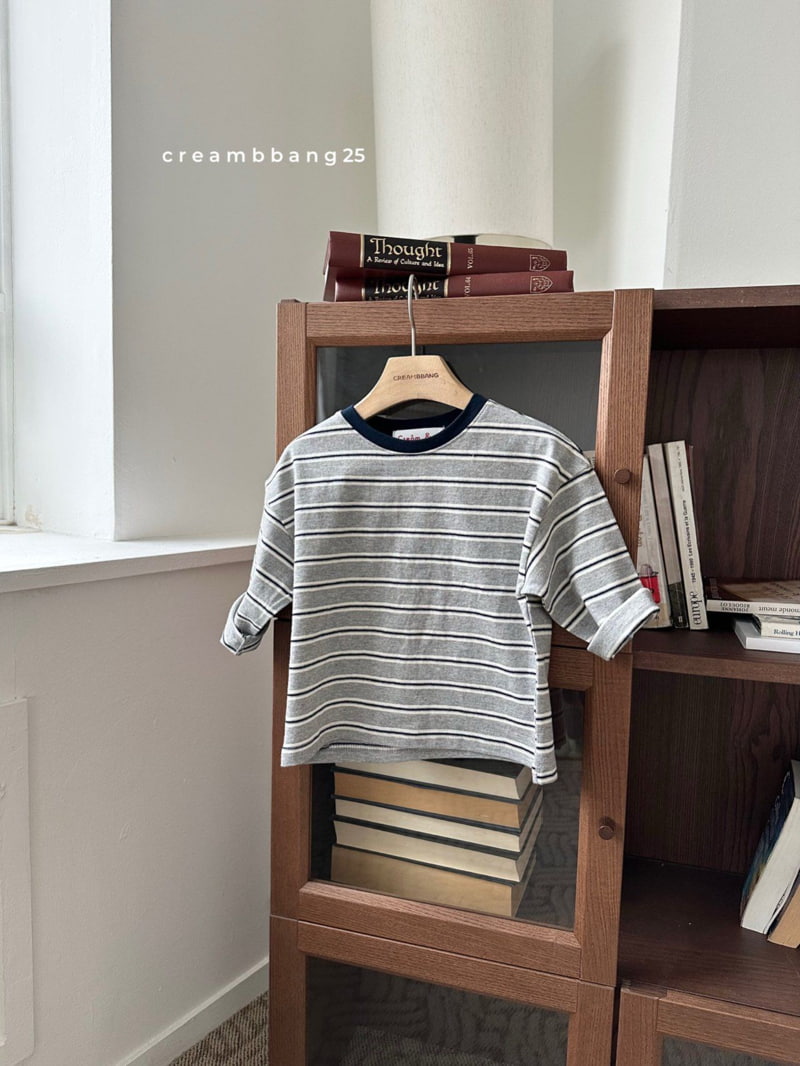 Cream Bbang - Korean Children Fashion - #prettylittlegirls - Classic Stripe Tee - 4