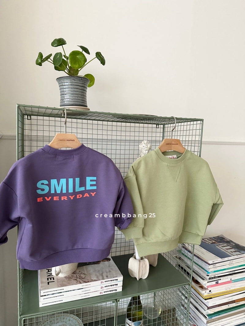 Cream Bbang - Korean Children Fashion - #todddlerfashion - Smile Sweatshirts - 3