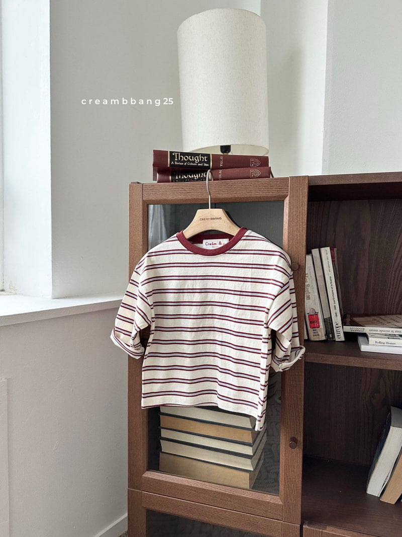 Cream Bbang - Korean Children Fashion - #toddlerclothing - Classic Stripe Tee - 5