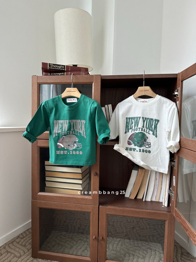 Cream Bbang - Korean Children Fashion - #toddlerclothing - Football Single Tee - 10
