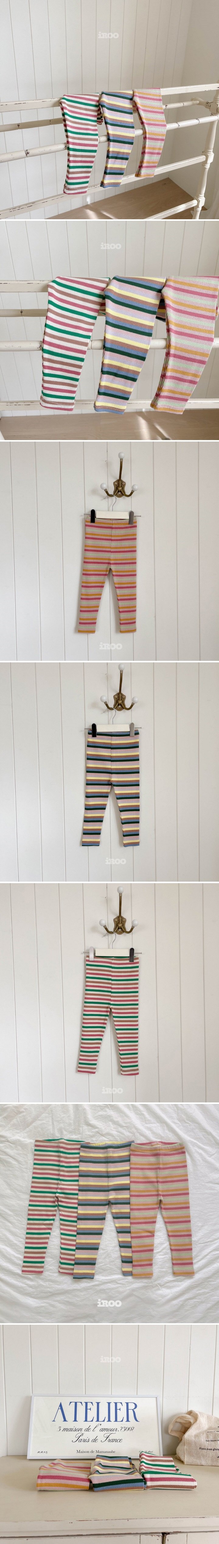 Dae Sung Sa - Korean Children Fashion - #fashionkids - Mix Stripe Leggings