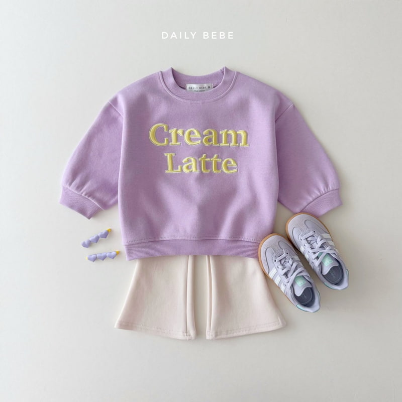 Daily Bebe - Korean Children Fashion - #Kfashion4kids - Cream Latte Sweatshirts - 8